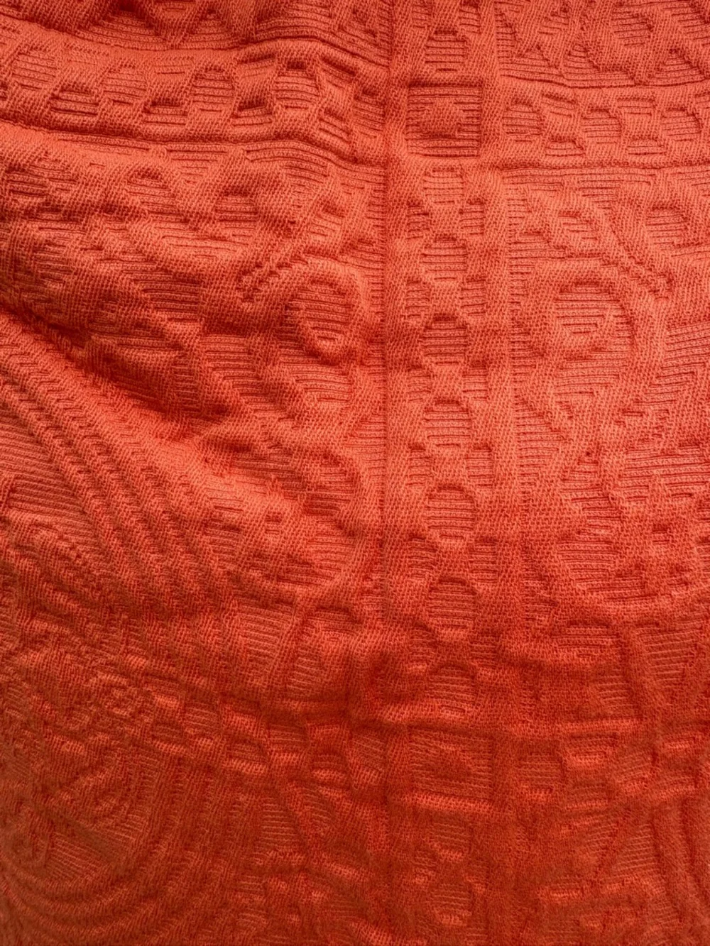Superior Orange 🍊 Coral Textured King Pillowsham